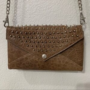 Rebecca Minkoff studded clutch crossbody
